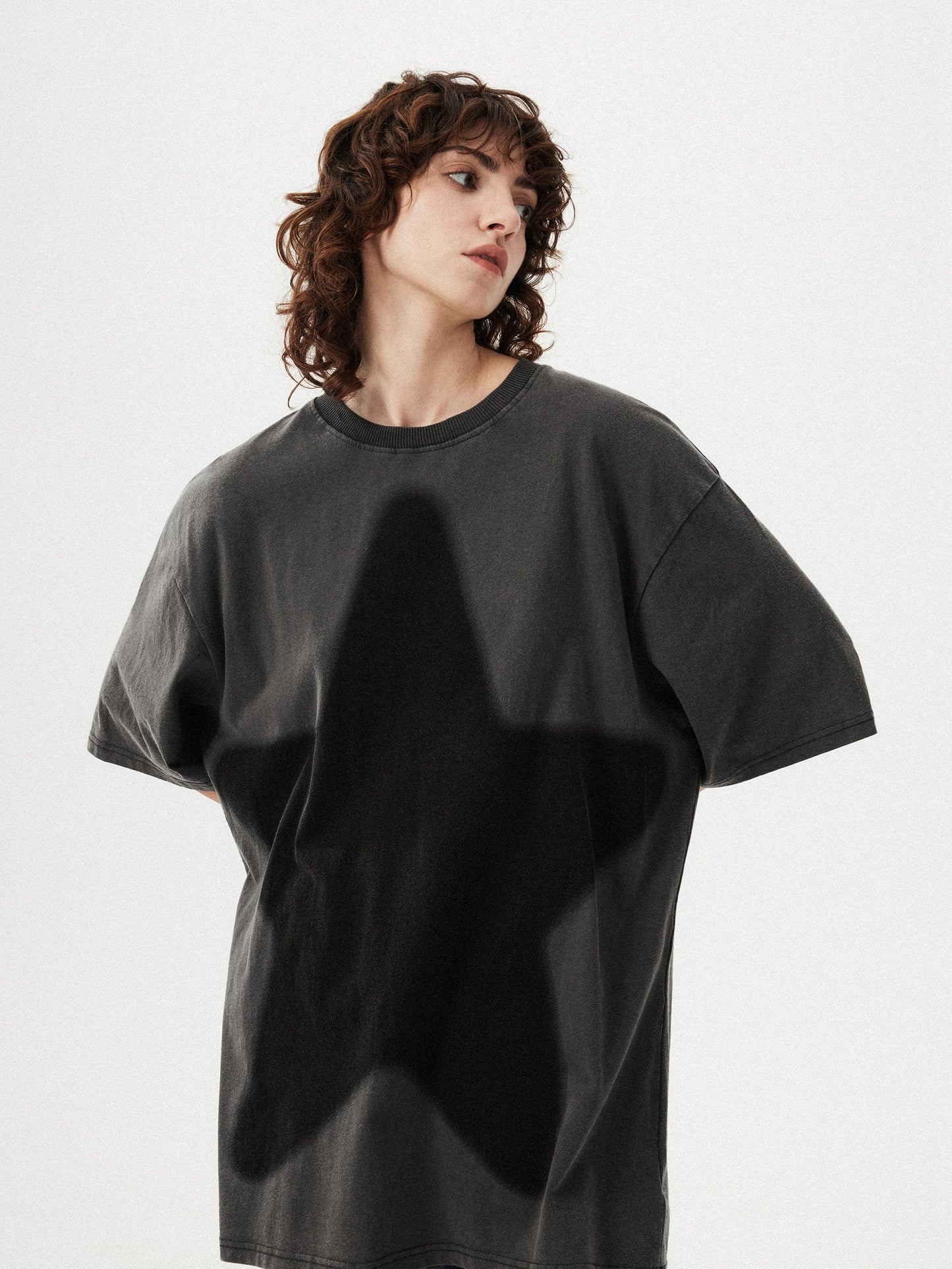 Star Print Washed Tee