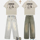 Washed Loose Jeans
