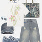 Starfish Print Boxy Tee
