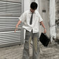 Plaid Tie Short Sleeve Shirt