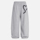 Graffiti Heart Baggy Sweatpants