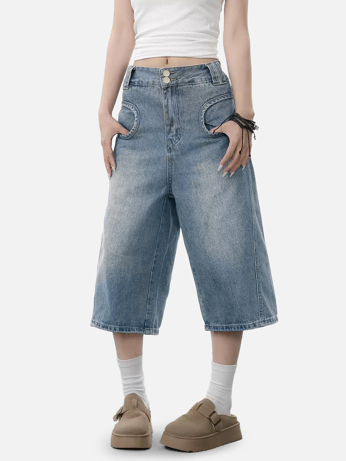 Irregular Pocket Longline Jorts
