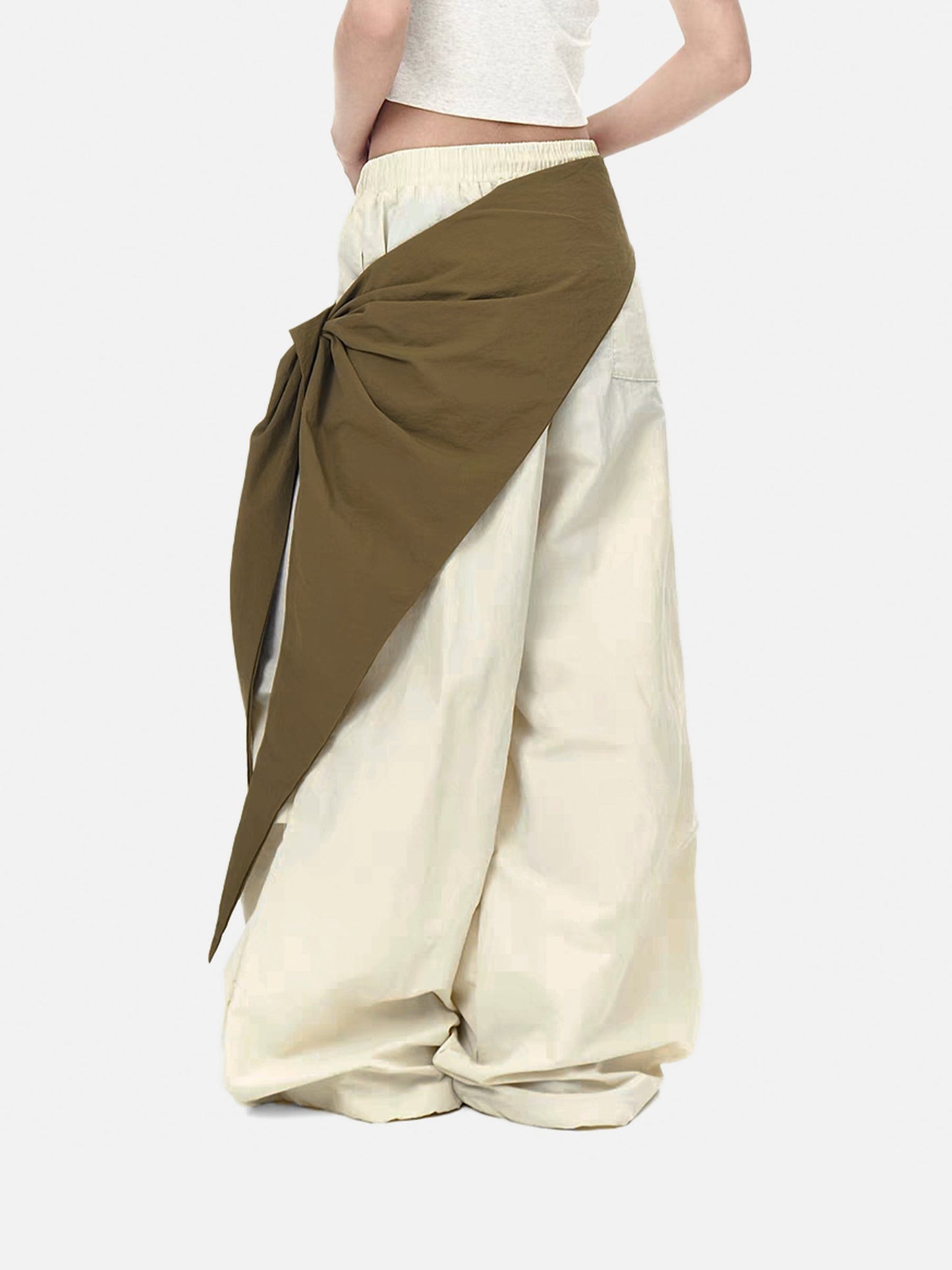 Color Blocking Bandage Pants