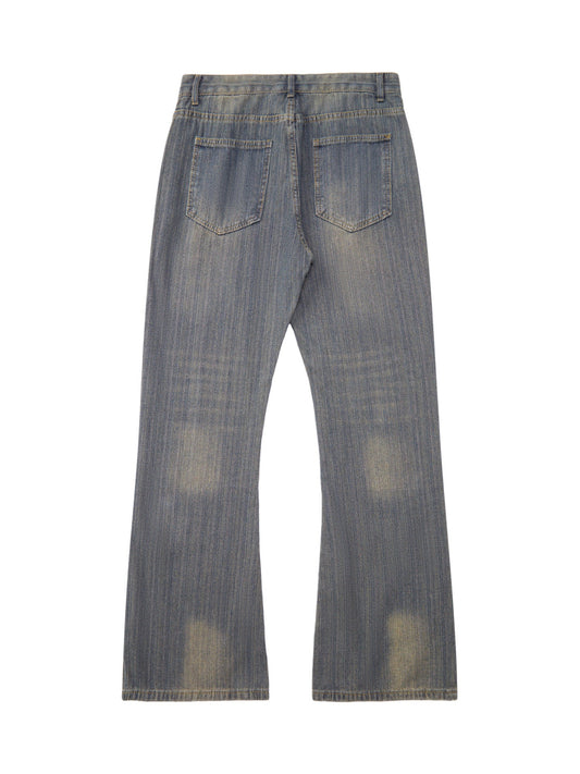 Niche All-match Design Textured Jeans