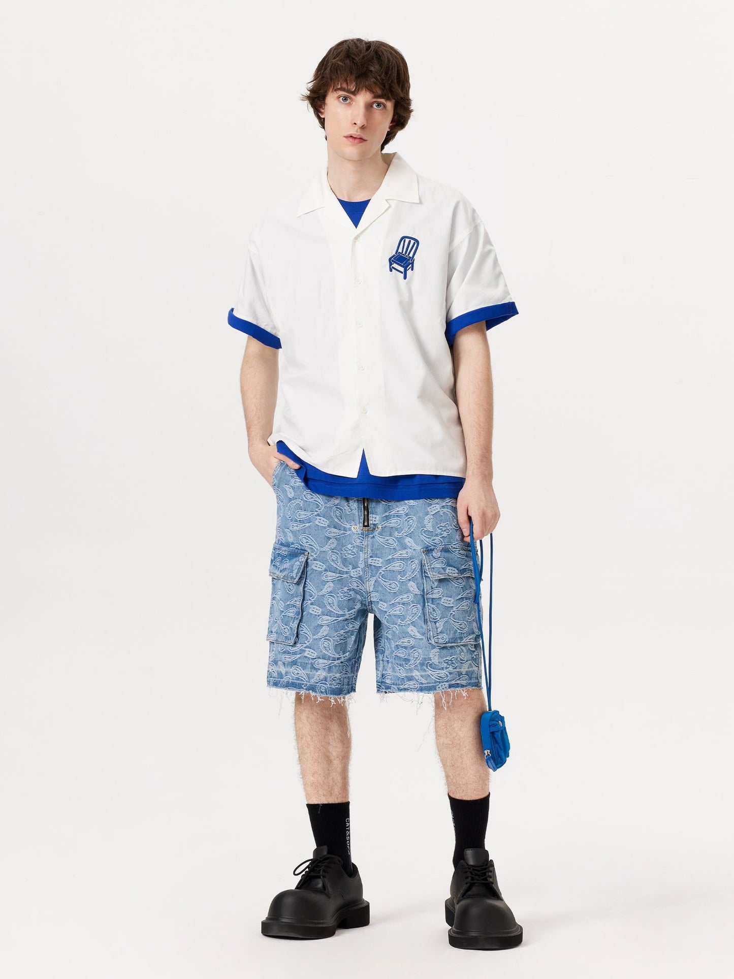 Bandana Jacquard Washed Jorts