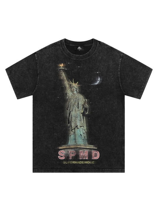 Thesupermade Statue Of Liberty Street Hip Hop T-shirt - 2132