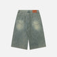 Solid Washed Longline Jorts