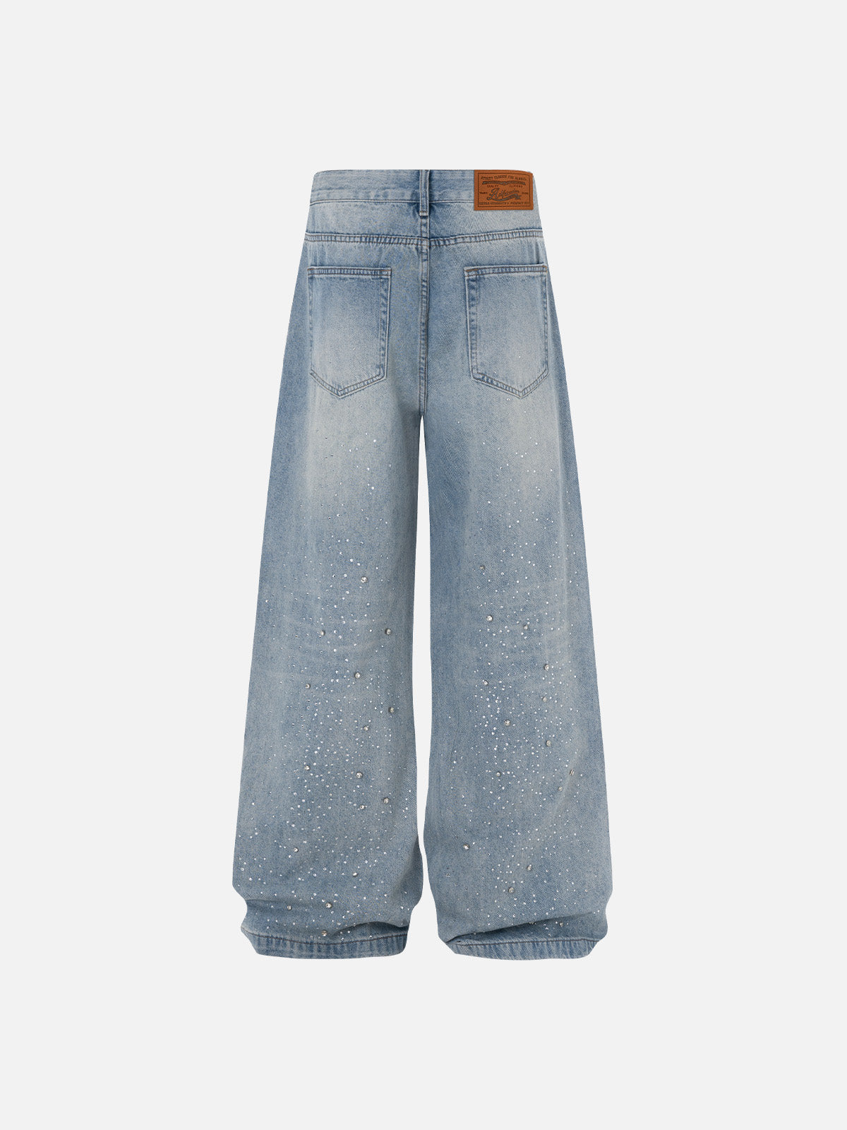 Rhinestone Baggy Jeans