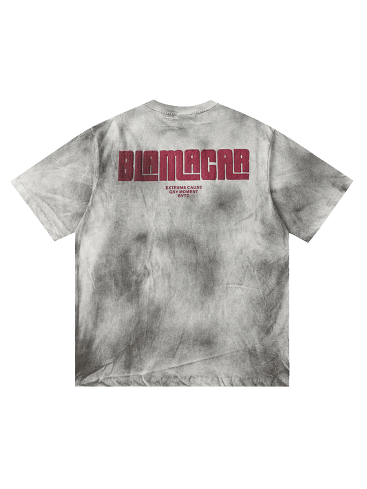 Thesupermade Washed Print 11 Street Rap T-Shirt