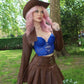 Heart Belt Faux Leather Pleated Skirt
