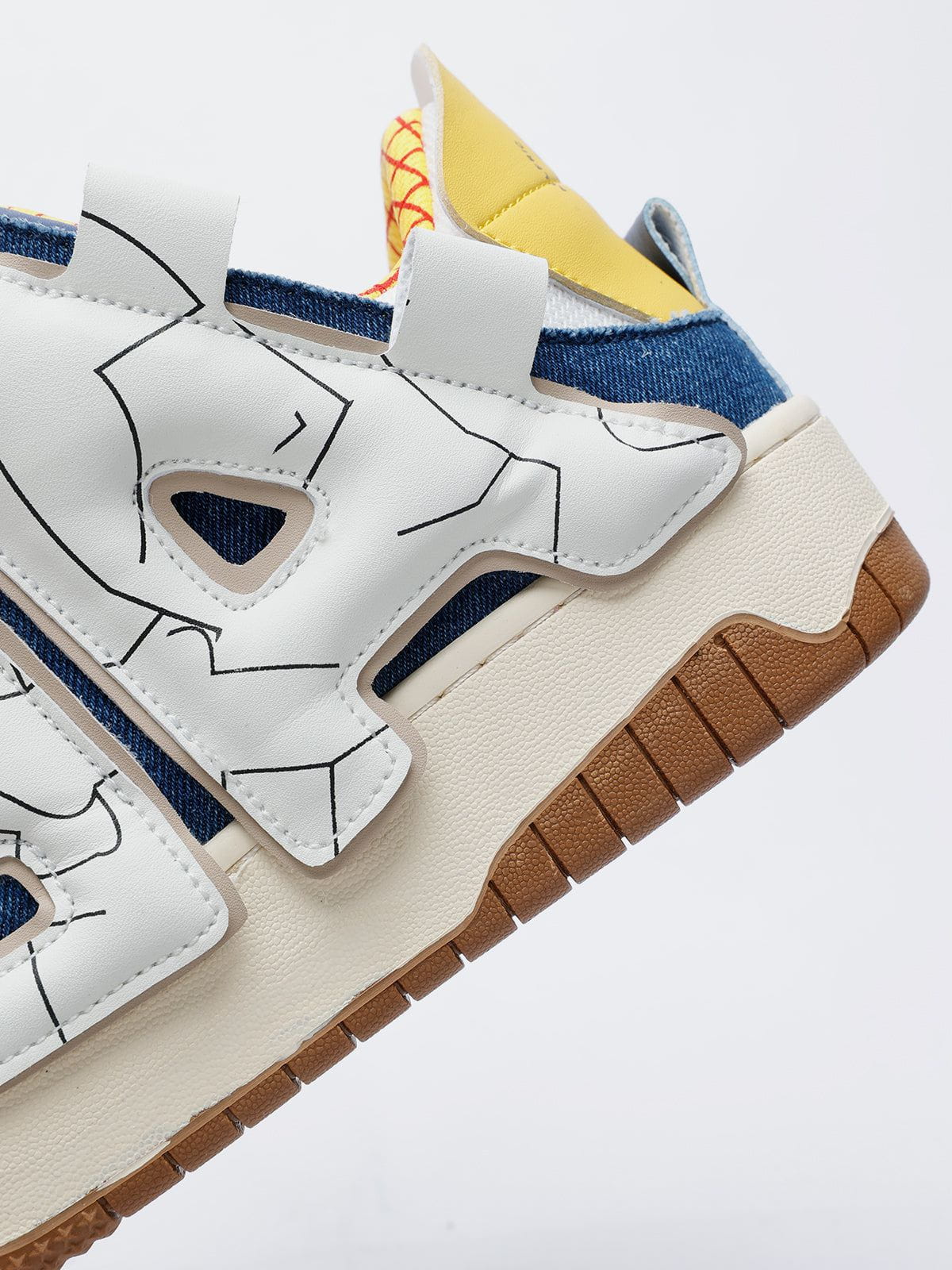 StarryClimb Applique Embroidery Big Letter Skate Shoes