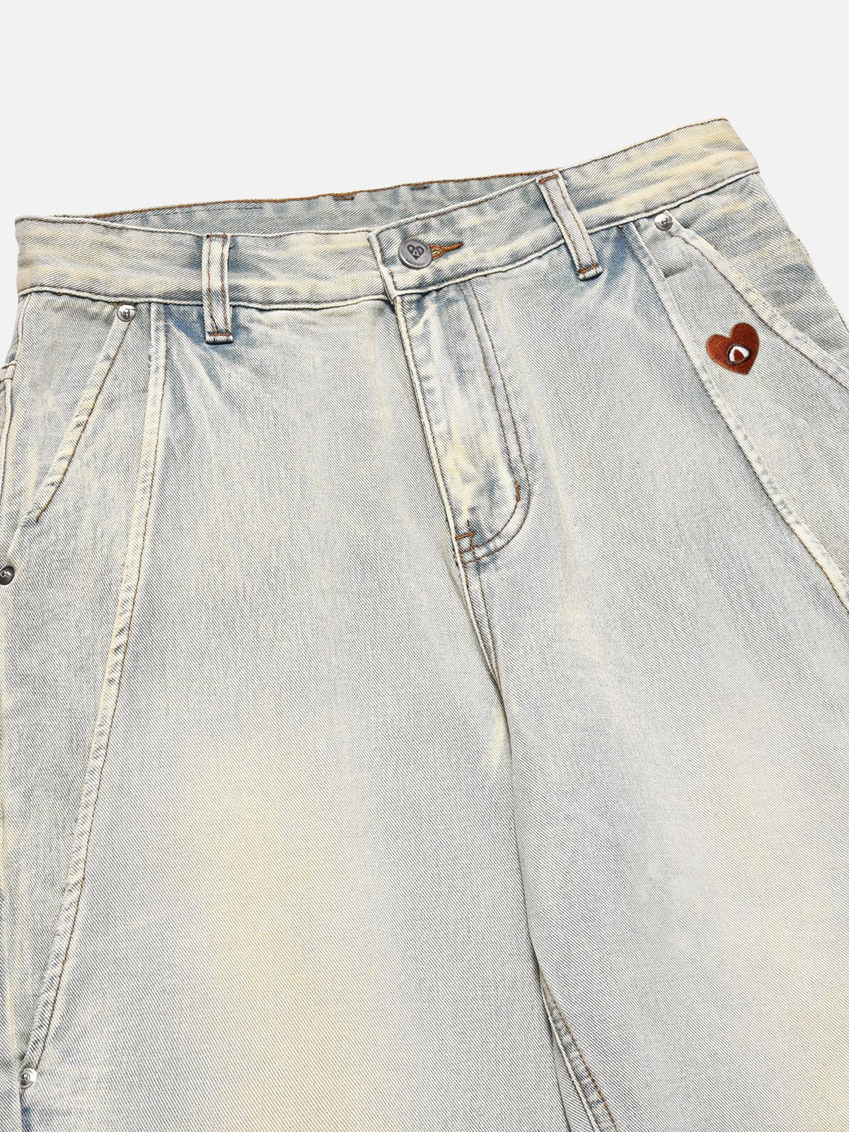 Washed Loose Jeans