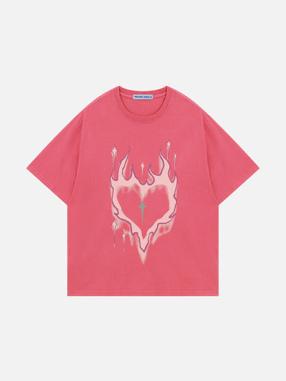 Love Flame Print Tee