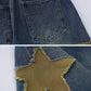 Star Tassel Patch Gradient Jorts