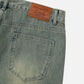 Solid Washed Longline Jorts