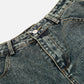 Pearl Embellished Baggy Longline Jorts