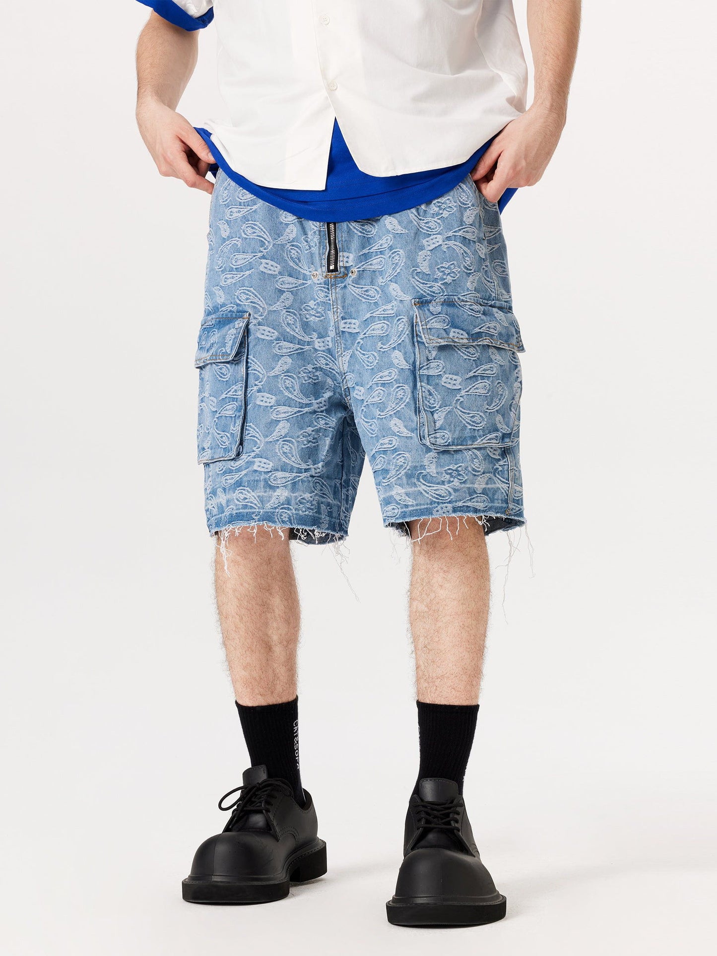 Bandana Jacquard Washed Jorts