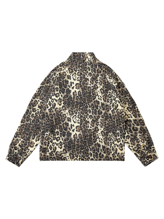 American Retro Leopard Jacket