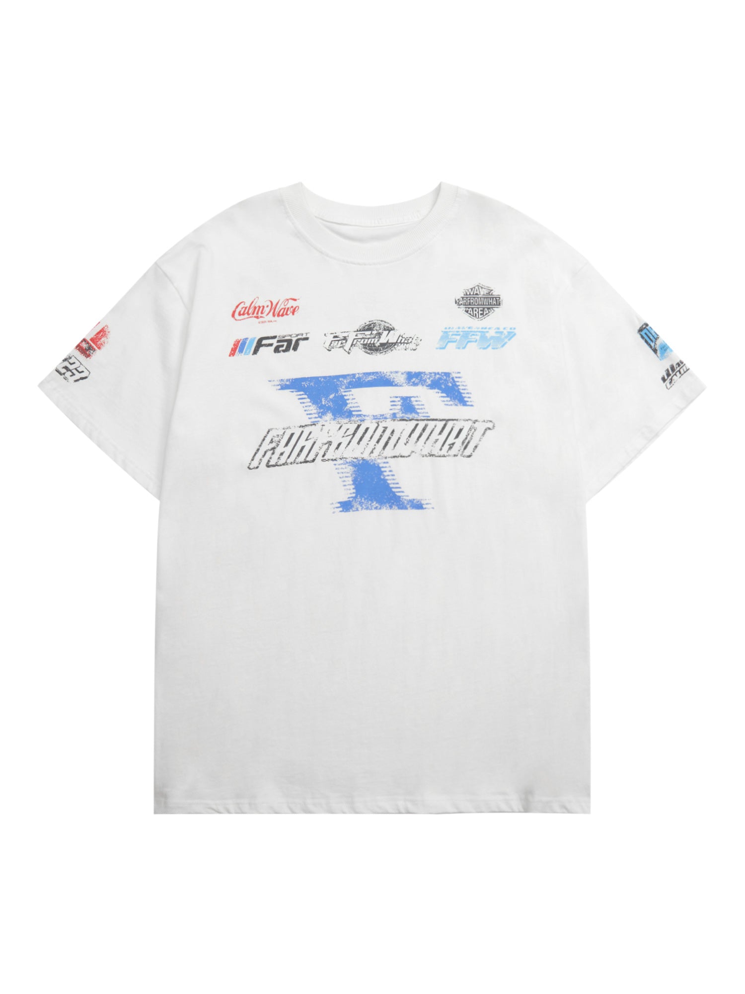 Thesupermade Racing Afterimage Lettering T-shirt