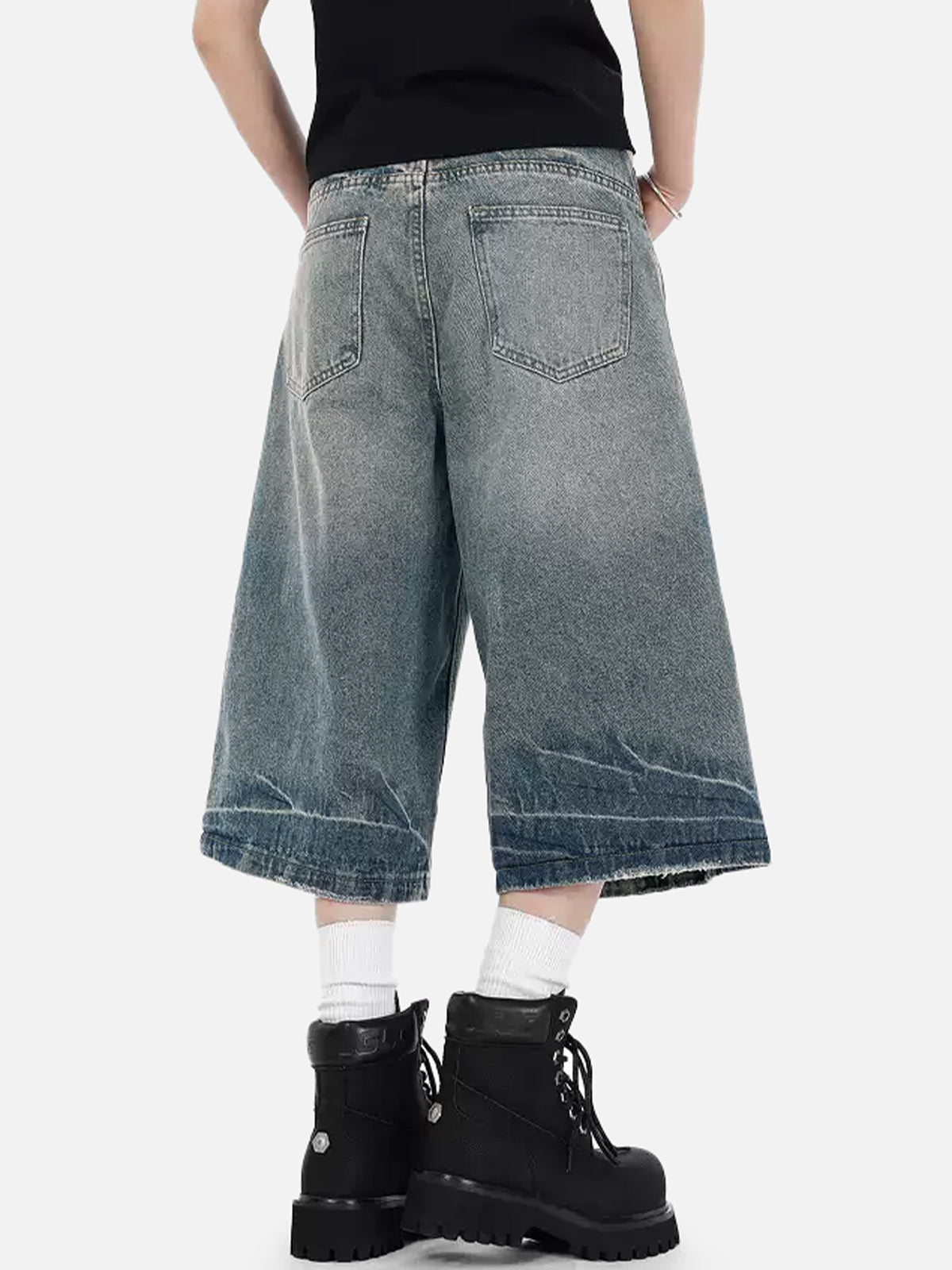 Lightning Print Longline Jorts