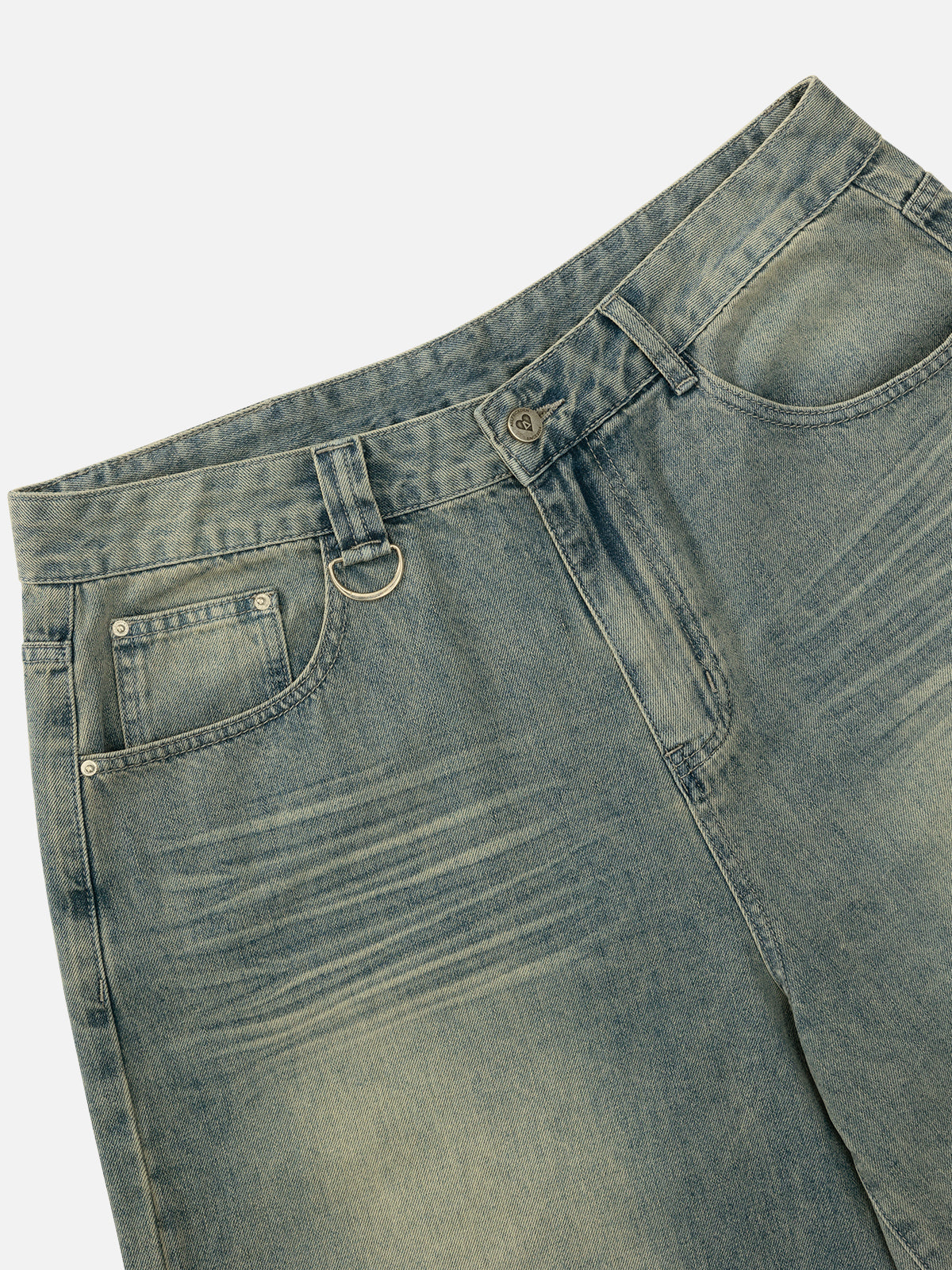 Solid Washed Longline Jorts