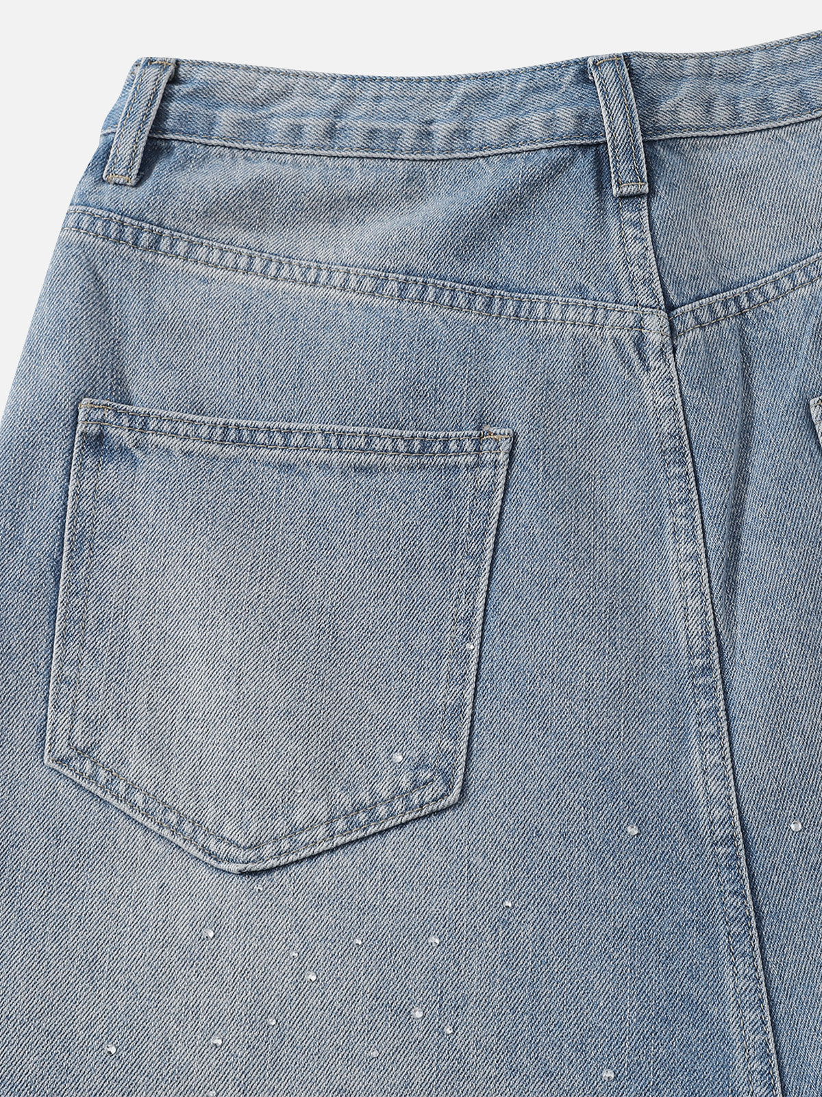 Rhinestone Baggy Jeans