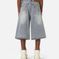 Distressed Baggy Longline Jorts