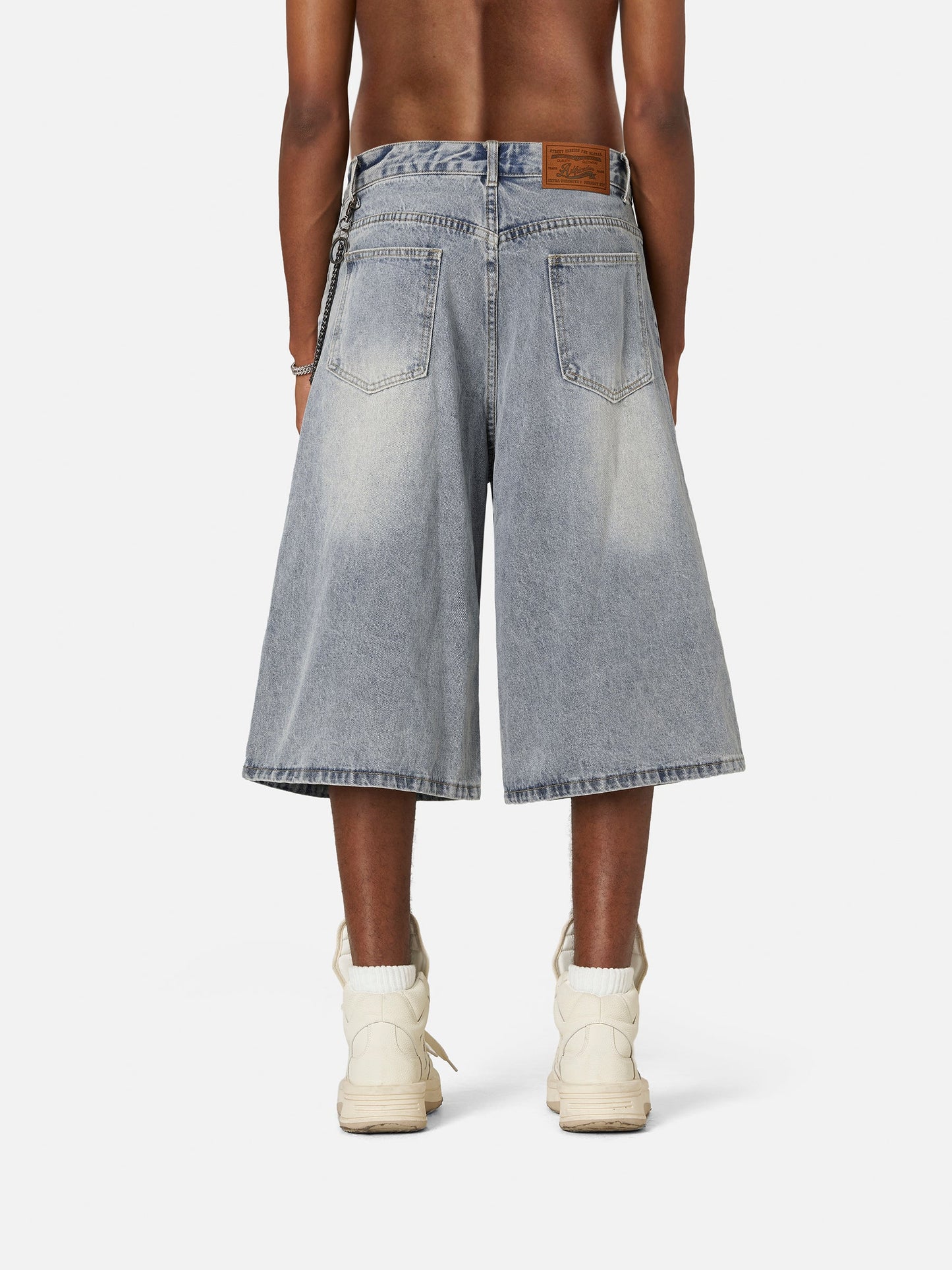 Distressed Baggy Longline Jorts