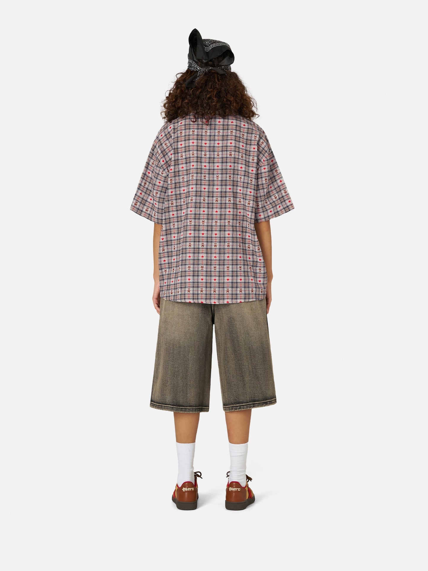 Cut-Out Heart Short Sleeve Shirt