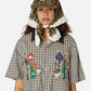 Leopard Print Lace Patchwork Cap
