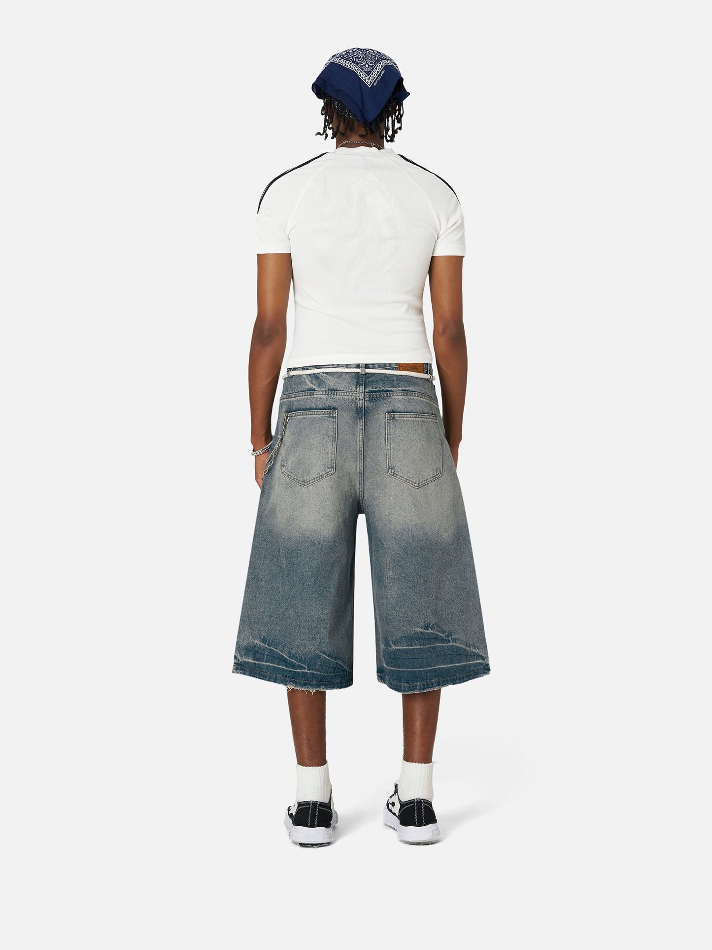 Lightning Print Longline Jorts
