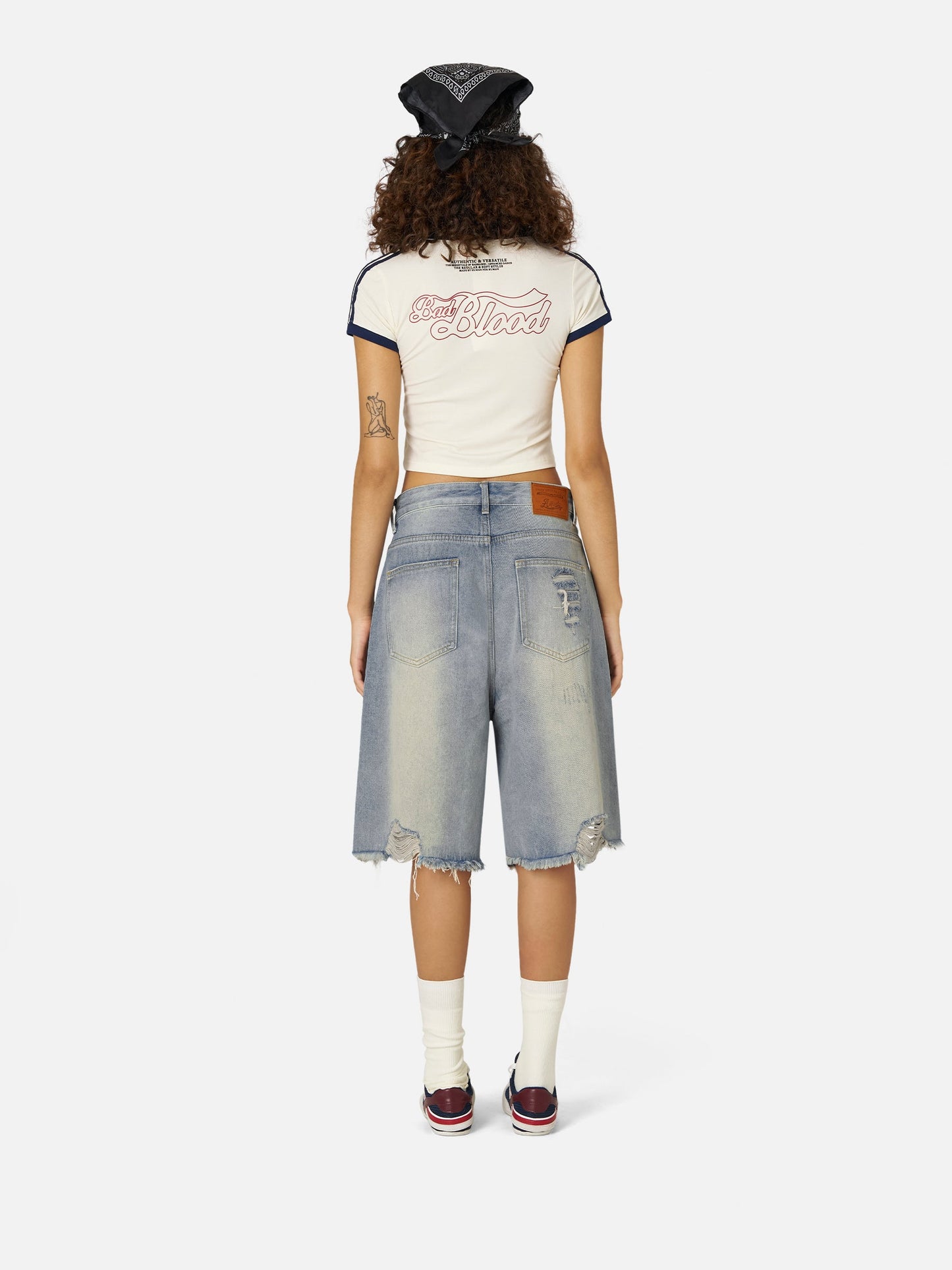 Rhinestone Application Jorts