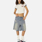 Rhinestone Application Jorts
