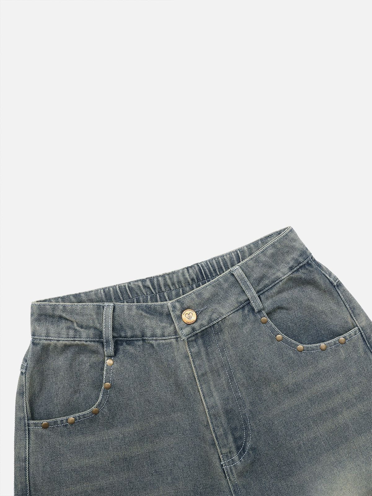 Leather Baggy Jeans