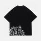 Cartoon Line Character Print Tee