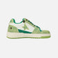 StarryClimb Patchwork Avocado Green Star Skate Shoes
