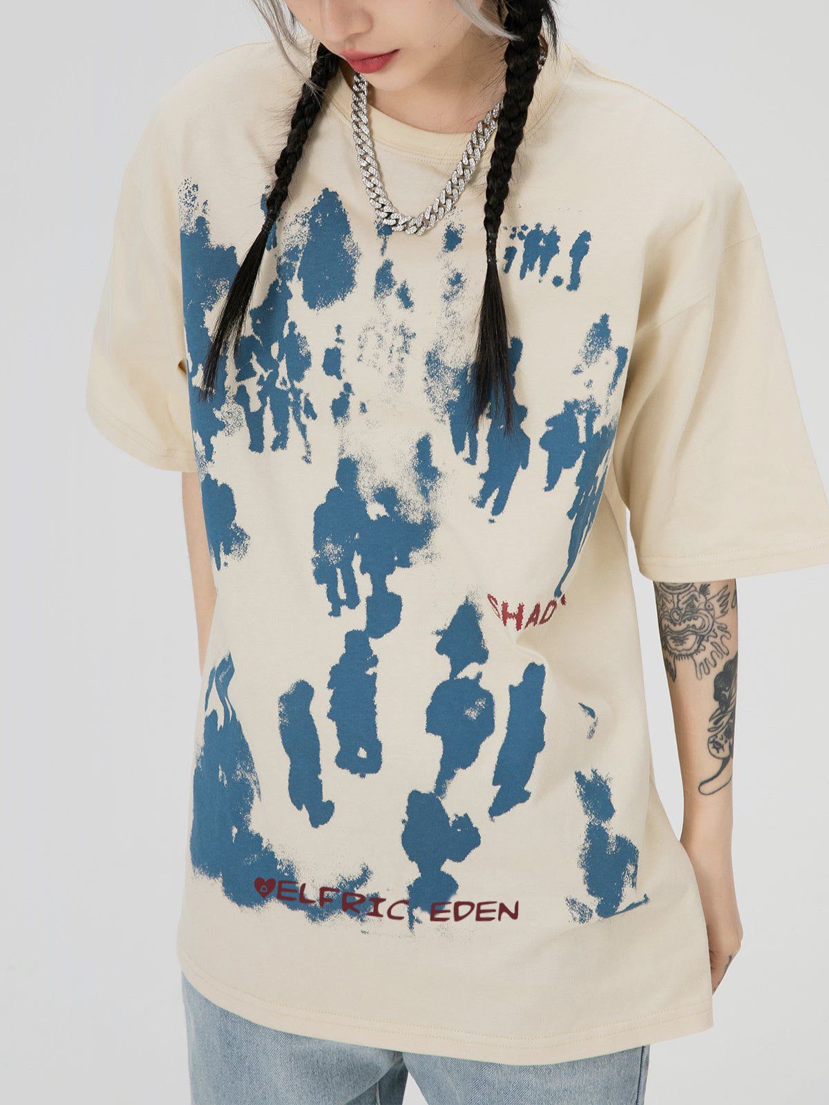 Character Inkjet Graffiti Print Tee