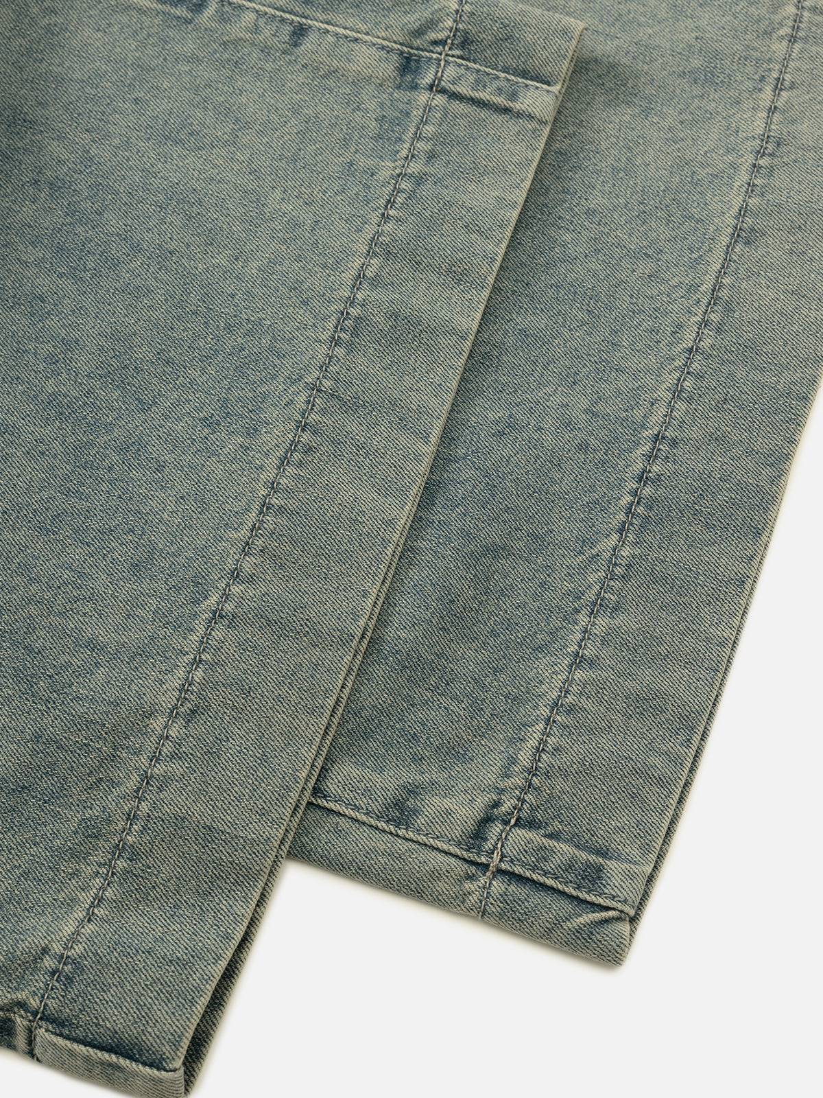 Solid Washed Longline Jorts