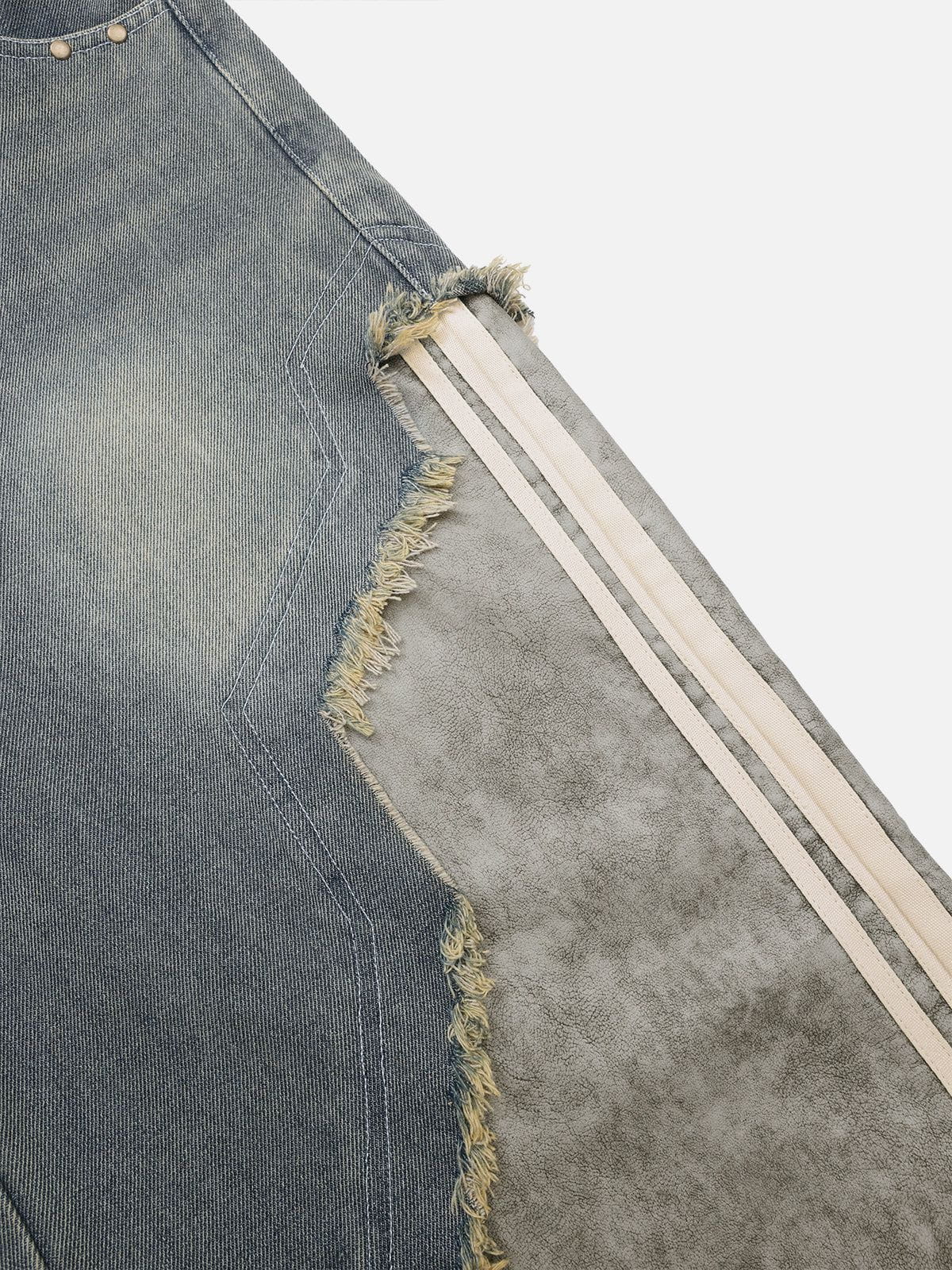 Leather Baggy Jeans