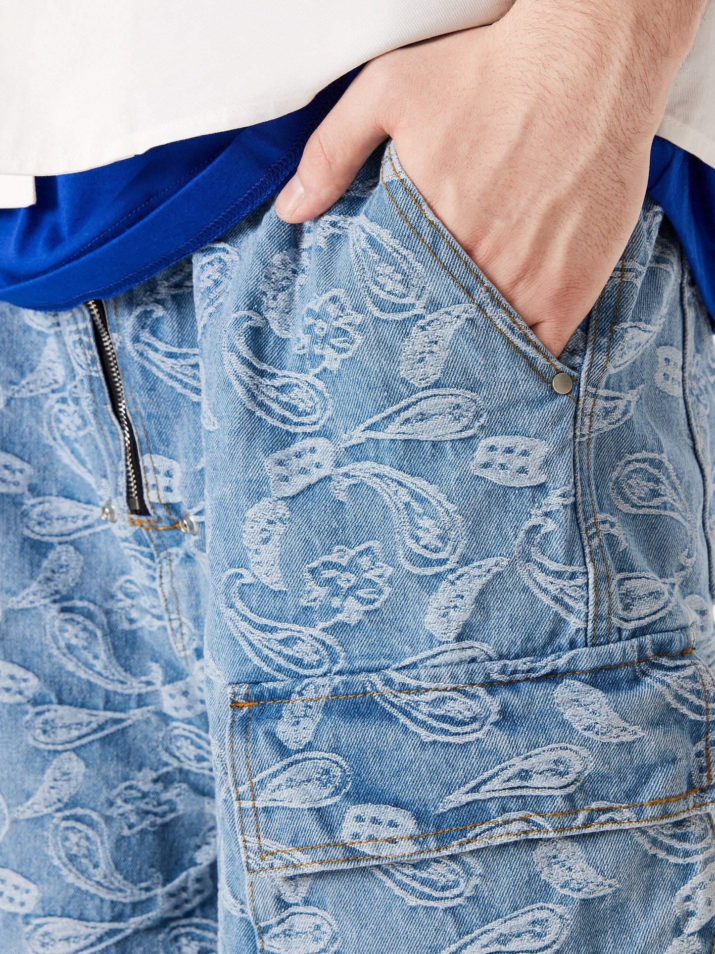Bandana Jacquard Washed Jorts