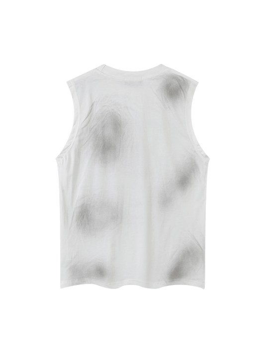 Thesupermade Original Logo Printed Hand-painted Street Rap Vest