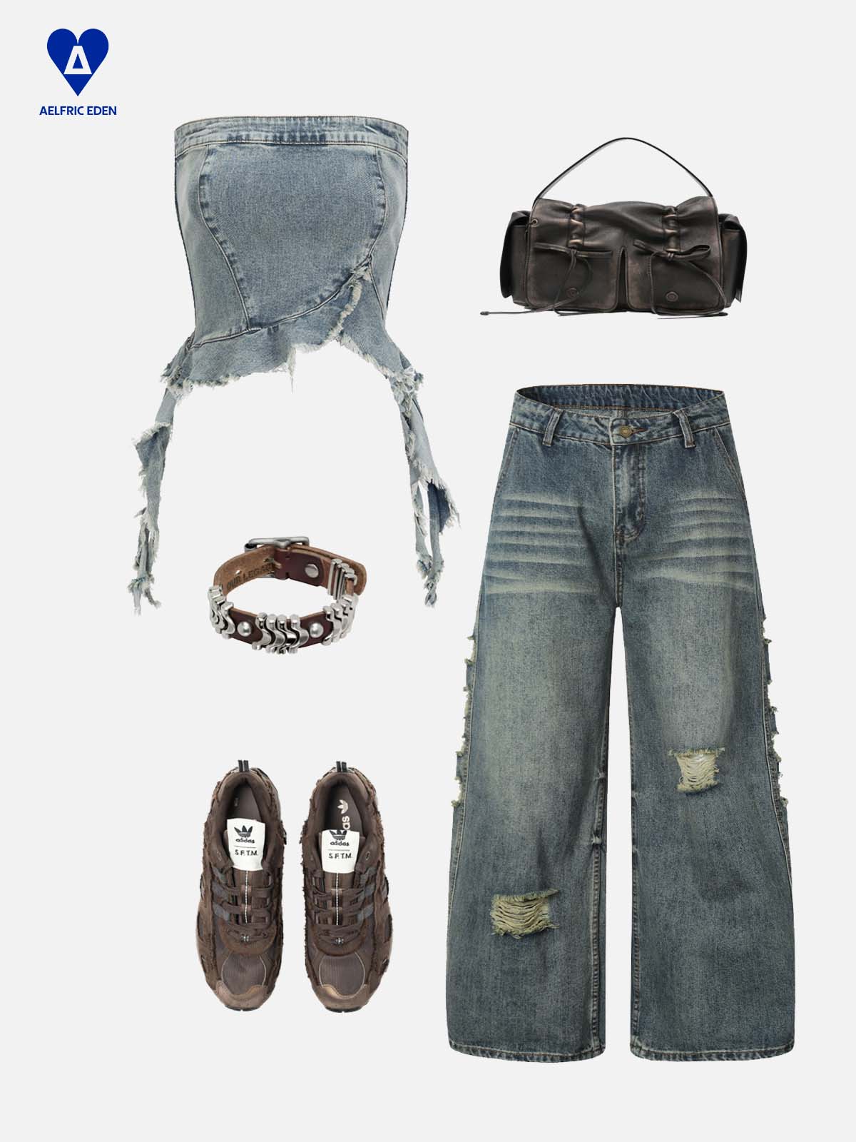 Fringe Hem Denim Tank Top