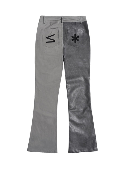 Thesupermade High Street PU Leather Patchwork Pants