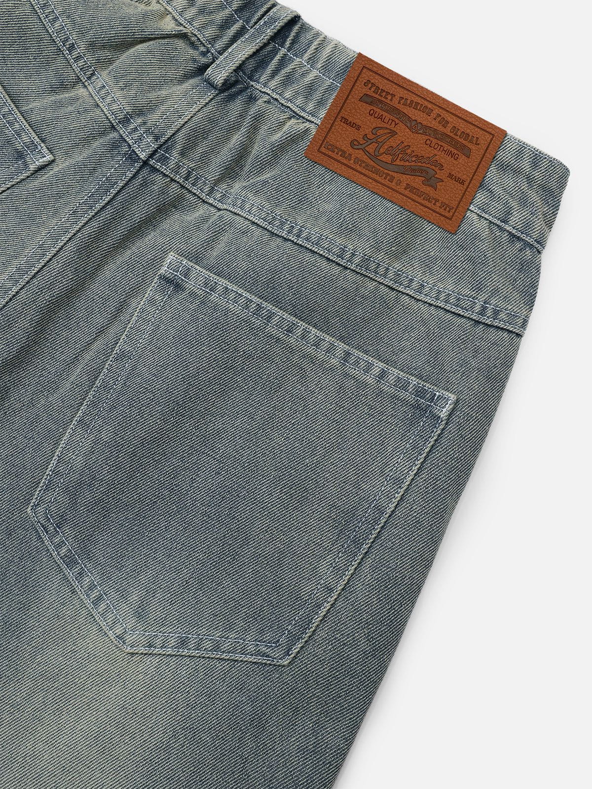 Leather Baggy Jeans
