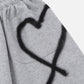 Graffiti Heart Baggy Sweatpants