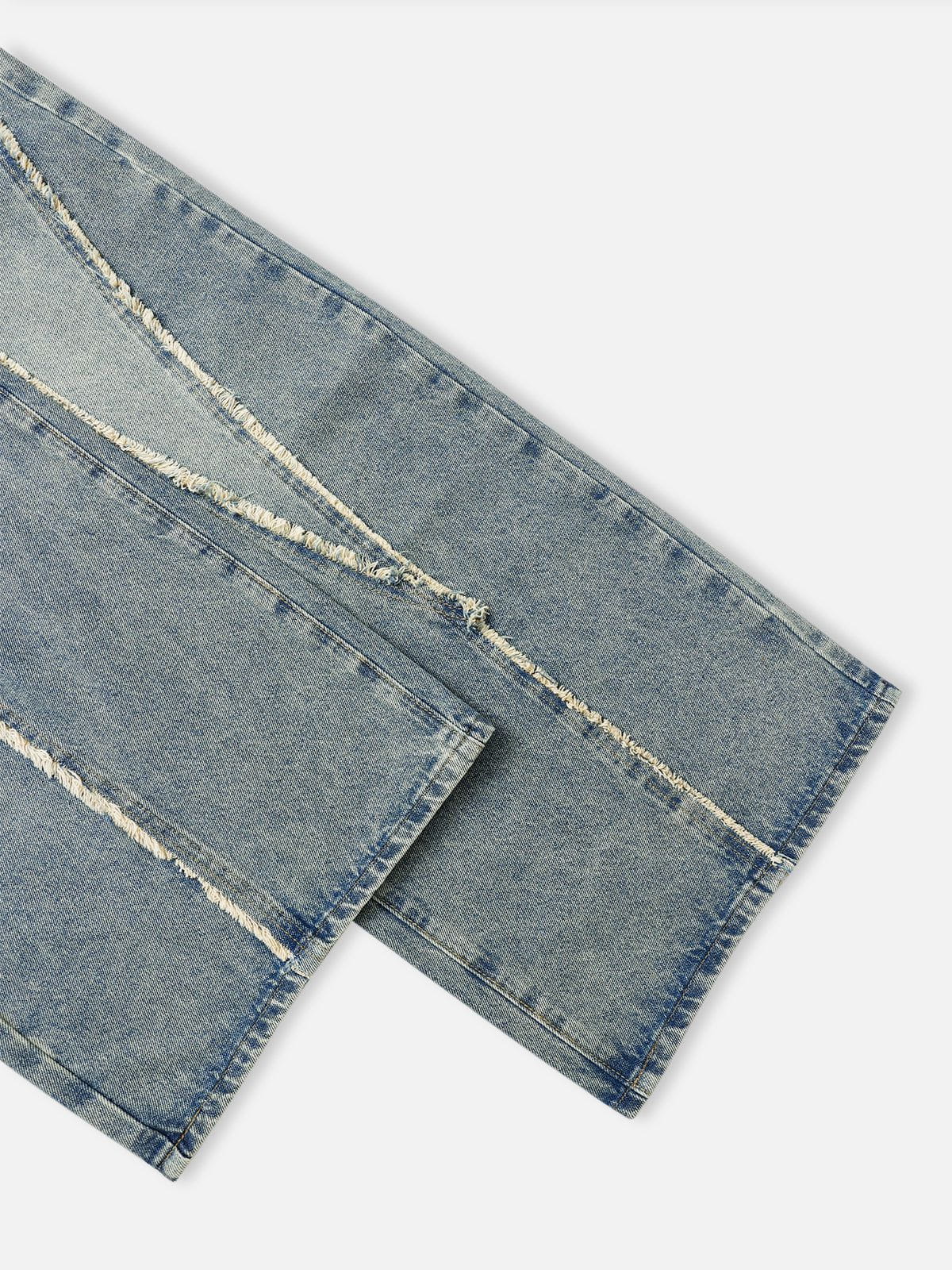 Fringe Baggy Jeans