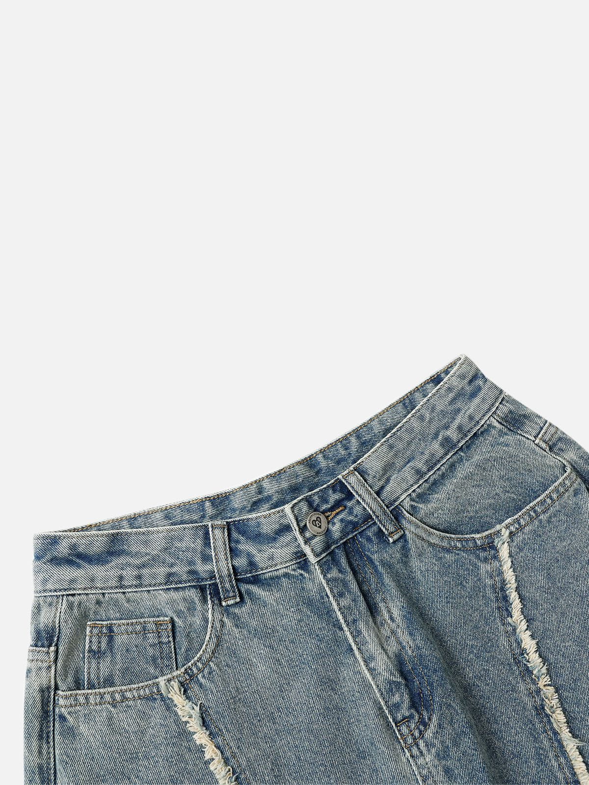 Fringe Baggy Jeans