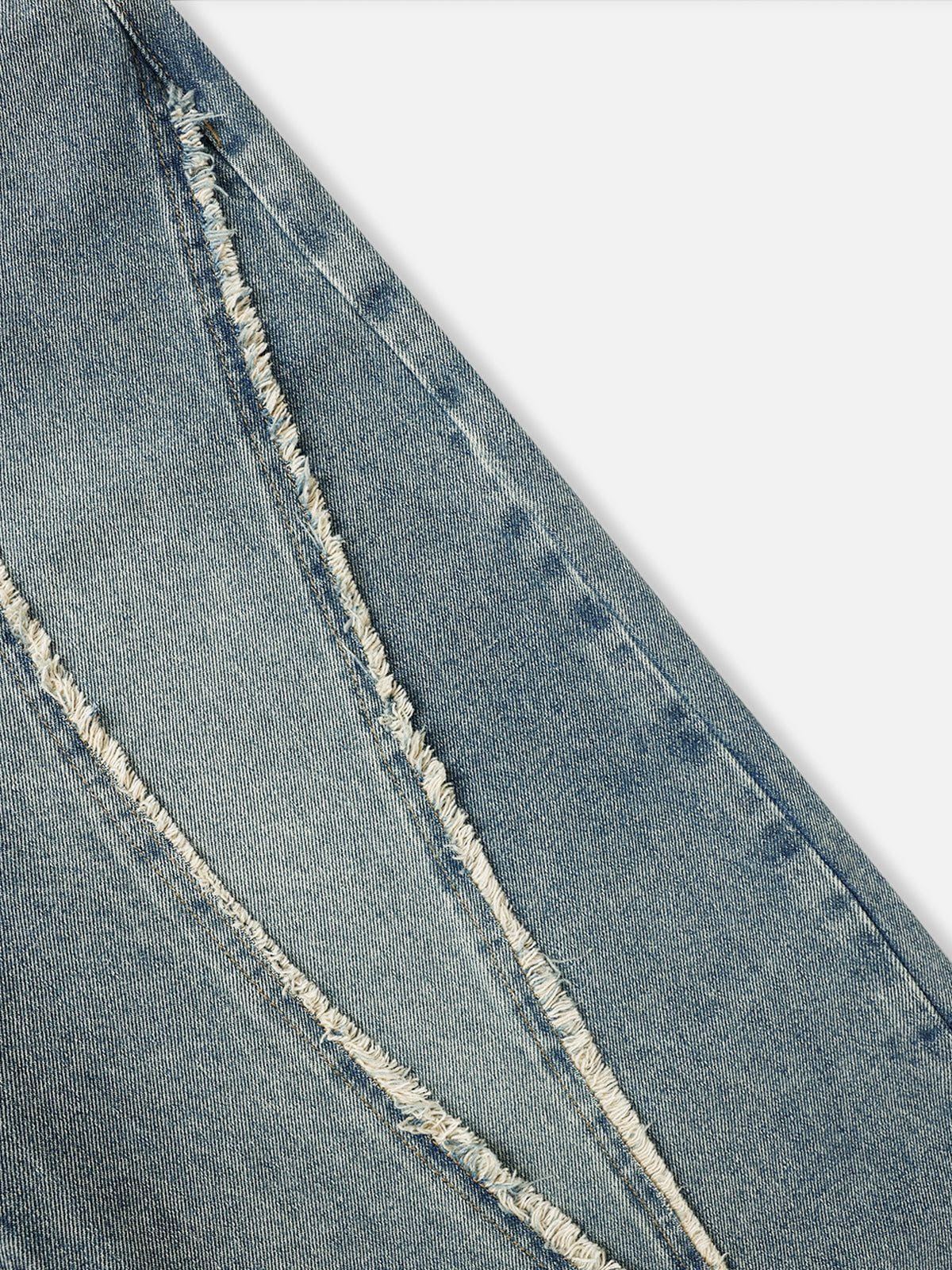 Fringe Baggy Jeans