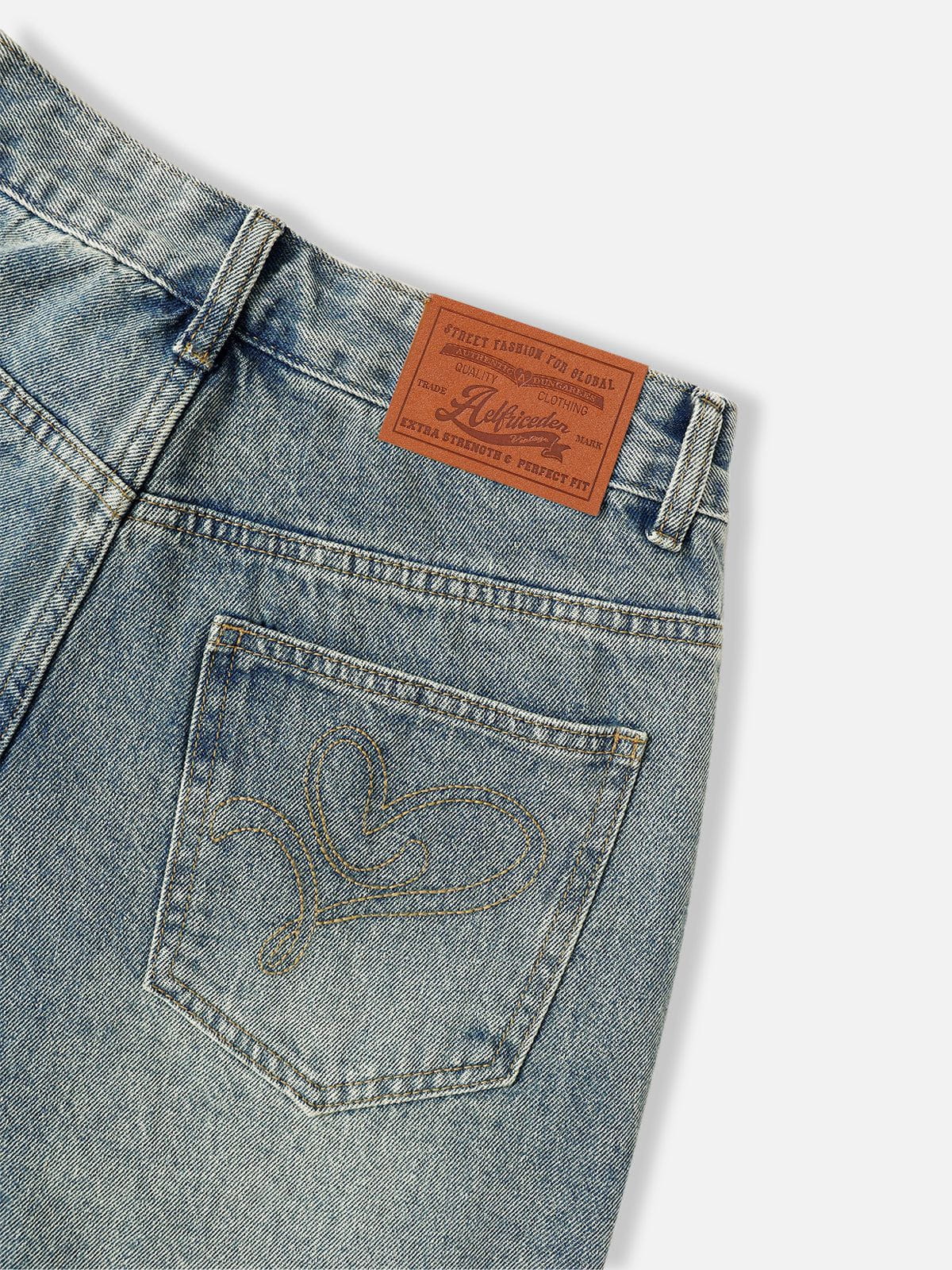 Fringe Baggy Jeans
