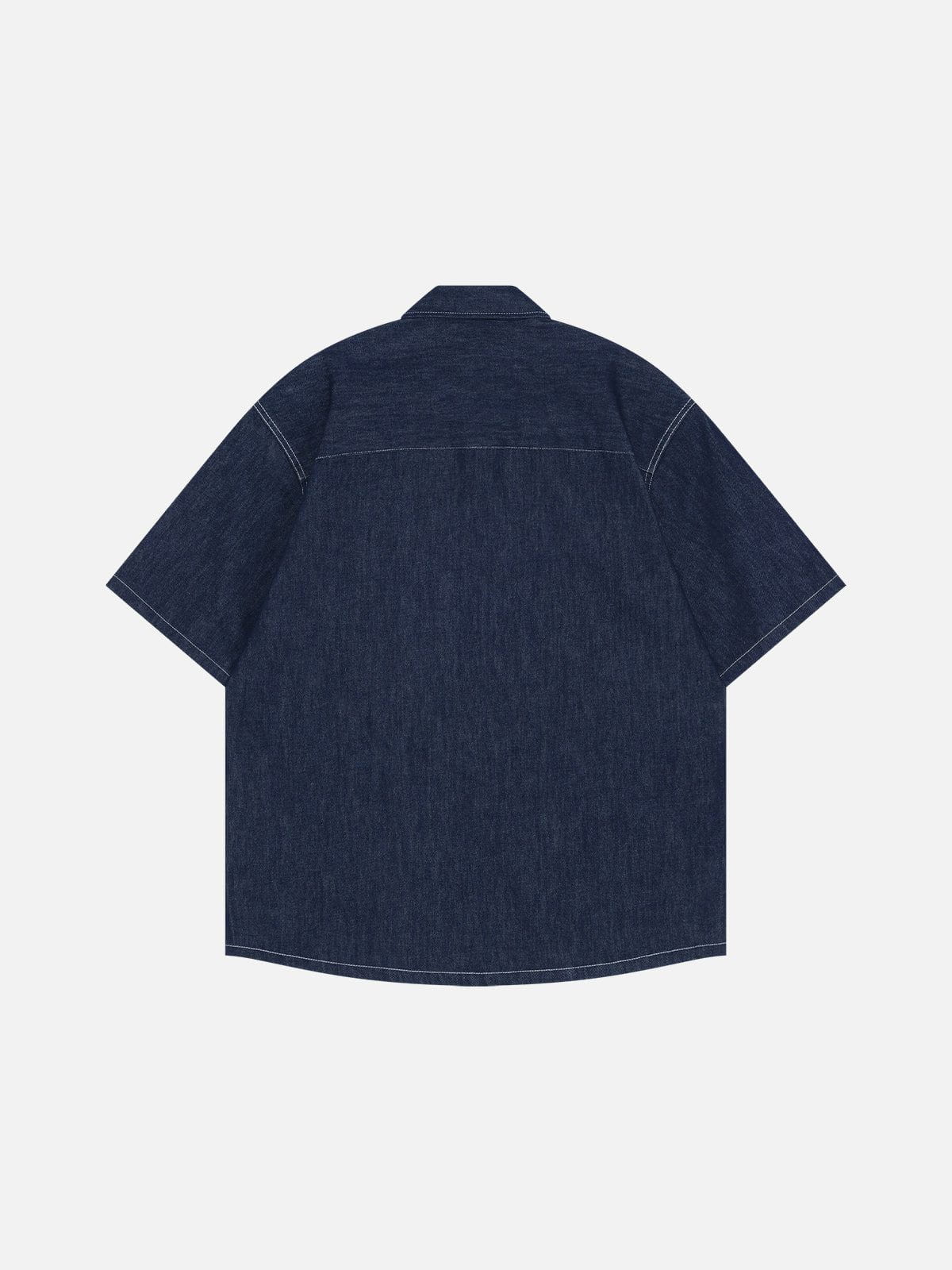 Pocket Denim Short Sleeve Shirt